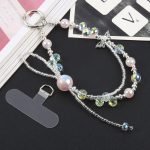 Kurzes Schlüsselband mit Kristallperlen und Anti-Verlust-Handykette – Bild 5