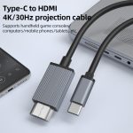 L17 USB-C / Typ-C zu HDMI Konvertierungskabel HD Gleiche Bildschirm Adapter Kabel, L17 Type-C to HDMI – Bild 3