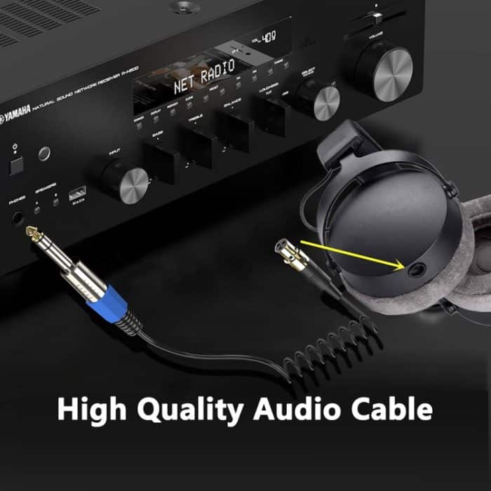 Stereo-Mikrofon-Aux-Audiokabel, Spiral-Adapterkabel, Länge: 0,5 m, Mini 3 Pin XLR to 6.35mm, Mini 4 Pin XLR to 6.35mm – Bild 5