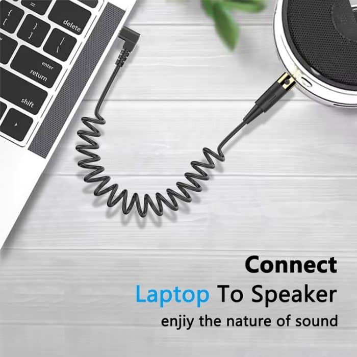 Gewickeltes Stereo-Audio-Adapterkabel für PC-Kamera-Mikrofon, Länge: 0,5 m, Mini 3 Pin XLR Female to 3.5mm TRS, Mini 4 Pin XLR Female to 3.5mm TRS – Bild 4