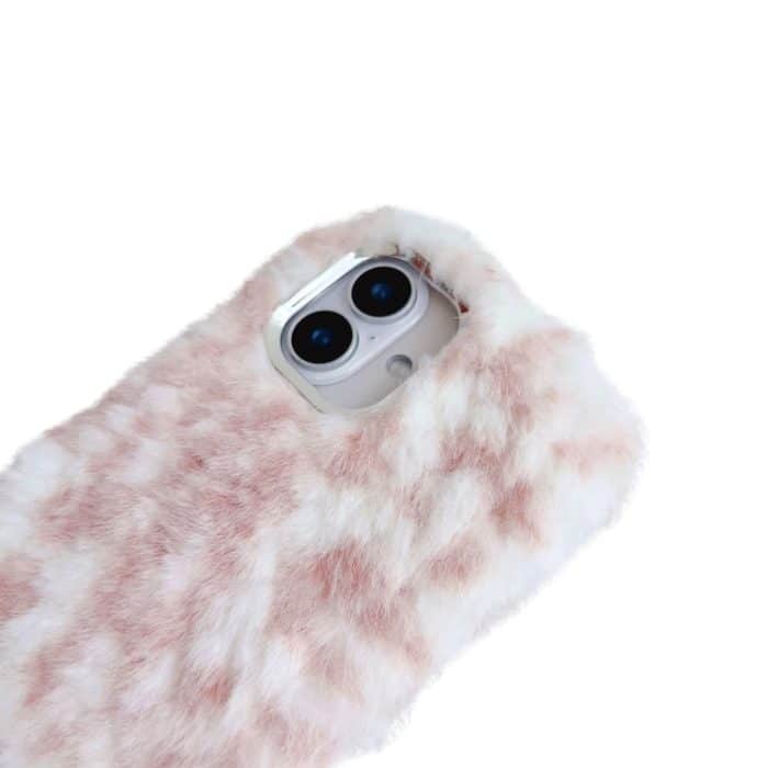 Plüsch-TPU-Telefonhülle mit Leopardenmuster, For iPhone 16 Pro Max, For iPhone 16 Pro, For iPhone 16 Plus, For iPhone 16, For iPhone 15 Pro Max, For iPhone 15 Pro – Bild 6