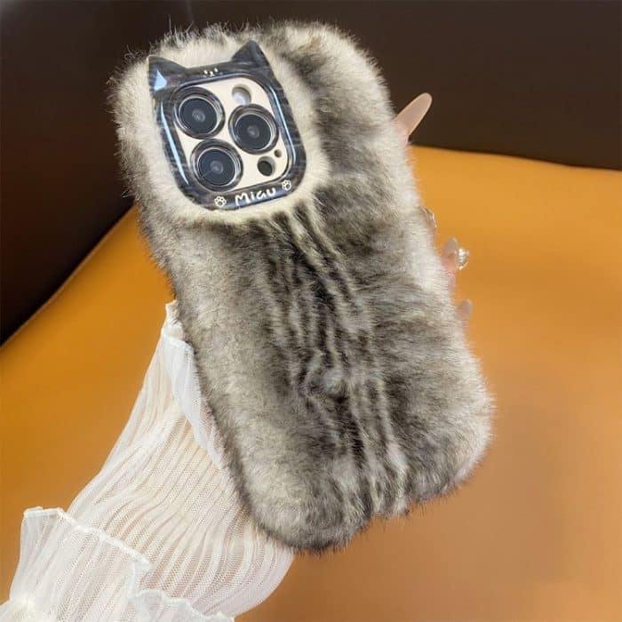 Plüschige, stoßfeste Telefonhülle aus Silikon mit vollständiger Abdeckung, For iPhone 16 Pro Max, For iPhone 16 Pro, For iPhone 16 Plus, For iPhone 16, For iPhone 15 Pro Max, For iPhone 15 Pro, For iPhone 15 Plus, For iPhone 15, For iPhone 14 Plus... – Bild 1