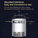 T-2 1920 x 1080P 240ANSI HiSilicon 352 Android 9.0 Tragbarer Projektor, US Plug, UK Plug, EU Plug – Bild 13