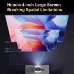 T-2 1920 x 1080P 240ANSI HiSilicon 352 Android 9.0 Tragbarer Projektor, US Plug, UK Plug, EU Plug – Bild 6