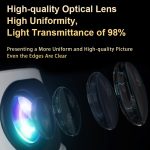 T-2 1920 x 1080P 240ANSI HiSilicon 352 Android 9.0 Tragbarer Projektor, US Plug, UK Plug, EU Plug – Bild 9