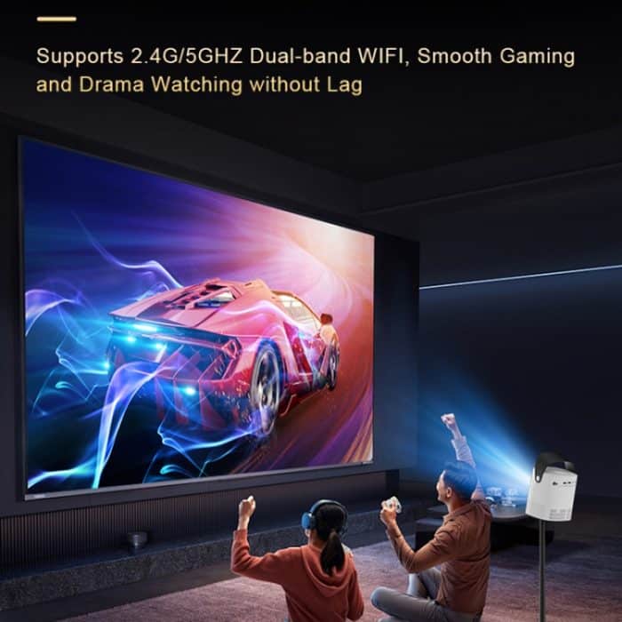 TS-2 1920 x 1080P 240ANSI HiSilicon 352 Android 9.0 Teleskopprojektor, US Plug, UK Plug, EU Plug – Bild 11