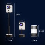 TS-2 1920 x 1080P 240ANSI HiSilicon 352 Android 9.0 Teleskopprojektor, US Plug, UK Plug, EU Plug – Bild 14