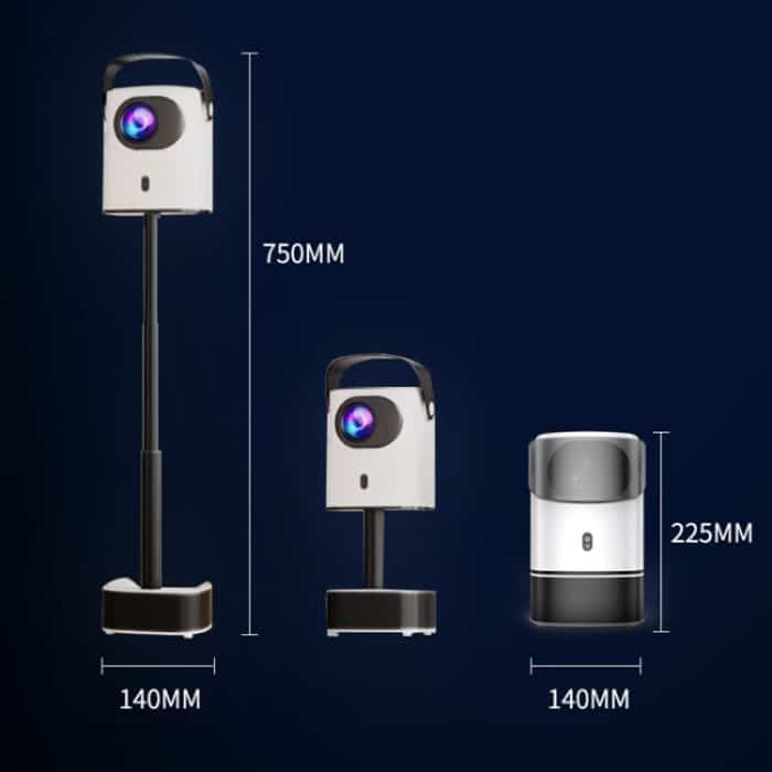 TS-2 1920 x 1080P 240ANSI HiSilicon 352 Android 9.0 Teleskopprojektor, US Plug, UK Plug, EU Plug – Bild 14