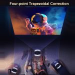 TS-2 1920 x 1080P 240ANSI HiSilicon 352 Android 9.0 Teleskopprojektor, US Plug, UK Plug, EU Plug – Bild 7