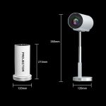 TS-3 1280x720P 260ANSI HiSilicon 352 Android 9.0 Teleskopprojektor, US Plug, UK Plug, EU Plug – Bild 11