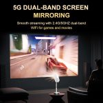 TS-3 1280x720P 260ANSI HiSilicon 352 Android 9.0 Teleskopprojektor, US Plug, UK Plug, EU Plug – Bild 6