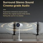 TS-3 1280x720P 260ANSI HiSilicon 352 Android 9.0 Teleskopprojektor, US Plug, UK Plug, EU Plug – Bild 7