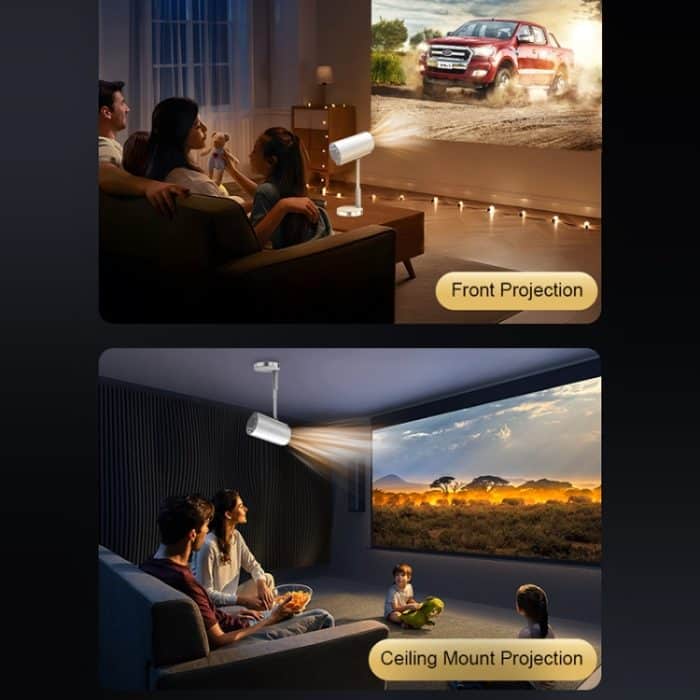 TS-3 1280x720P 260ANSI HiSilicon 352 Android 9.0 Teleskopprojektor, US Plug, UK Plug, EU Plug – Bild 10