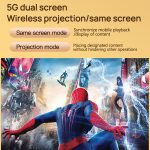 TZ-1 1080P 280ANSI HiSilicon 352 Android 9.0 Faltbarer PTZ-Standprojektor, US Plug, UK Plug, EU Plug – Bild 11