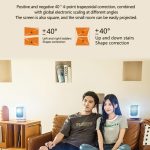 TZ-1 1080P 280ANSI HiSilicon 352 Android 9.0 Faltbarer PTZ-Standprojektor, US Plug, UK Plug, EU Plug – Bild 5