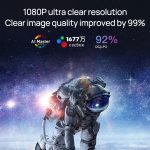 TZ-1 1080P 280ANSI HiSilicon 352 Android 9.0 Faltbarer PTZ-Standprojektor, US Plug, UK Plug, EU Plug – Bild 8