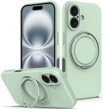 MagSafe-Telefonhülle aus flüssigem Silikon mit drehbarem Halter, For iPhone 16, For iPhone 15 Pro Max, For iPhone 15 Pro, For iPhone 15 Plus