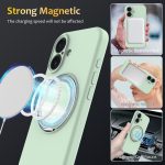 MagSafe-Telefonhülle aus flüssigem Silikon mit drehbarem Halter, For iPhone 16, For iPhone 15 Pro Max, For iPhone 15 Pro, For iPhone 15 Plus – Bild 4