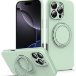 MagSafe-Telefonhülle aus flüssigem Silikon mit drehbarem Halter, For iPhone 14 Pro Max, For iPhone 13 Pro Max, For iPhone 13 Pro, For iPhone 13