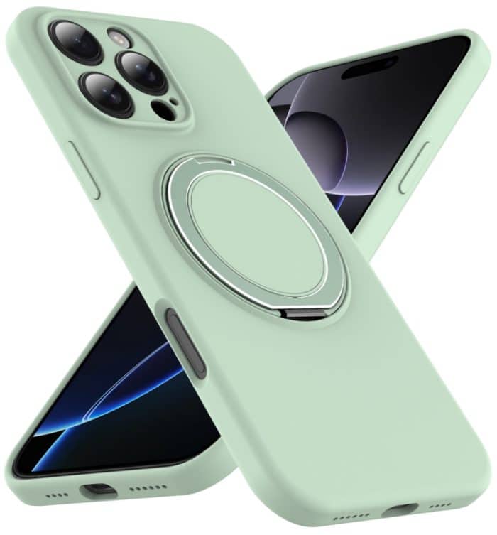 MagSafe-Telefonhülle aus flüssigem Silikon mit drehbarem Halter, For iPhone 14 Pro Max, For iPhone 13 Pro Max, For iPhone 13 Pro, For iPhone 13 – Bild 2