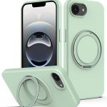 MagSafe-Telefonhülle aus flüssigem Silikon mit drehbarem Halter, For iPhone 16e, For iPhone 16 Pro Max, For iPhone 16 Pro, For iPhone 16 Plus