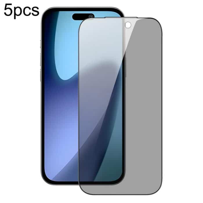 EDA007270506.jpg 5 Stück DUX DUCIS 0,33 mm 9H Anti-Spion-HD-Hartglasfolie aus Aluminium, For iPhone 16 Pro Max, For iPhone 16 Pro, For iPhone 16 Plus, For iPhone 16, iPhone 16e – Bild 1