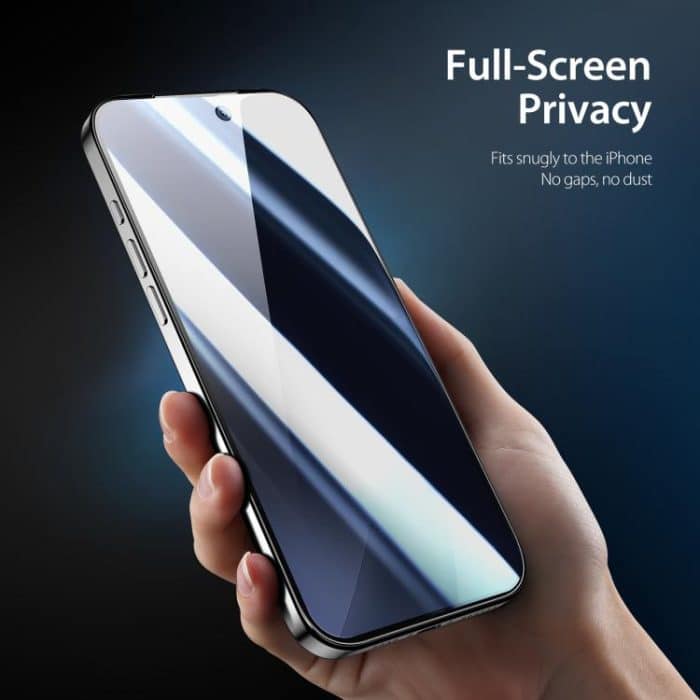 5 Stück DUX DUCIS 0,33 mm 9H Anti-Spion-HD-Hartglasfolie aus Aluminium, For iPhone 16 Pro Max, For iPhone 16 Pro, For iPhone 16 Plus, For iPhone 16, iPhone 16e – Bild 2