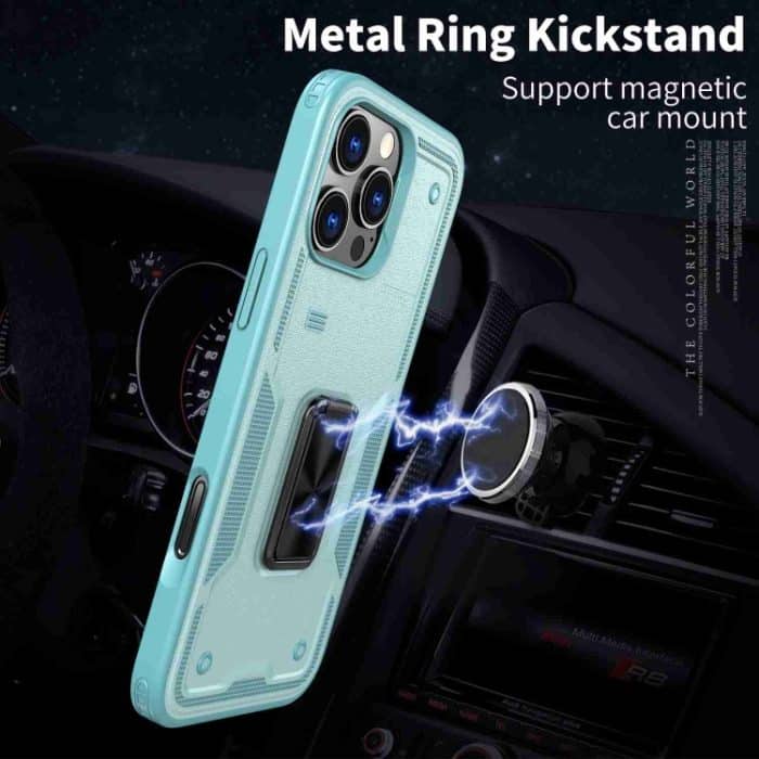 Ringhalter PC Hybrid TPU Telefonhülle, For iPhone 13 Pro Max, For iPhone 13 Pro, For iPhone 13 – Bild 2