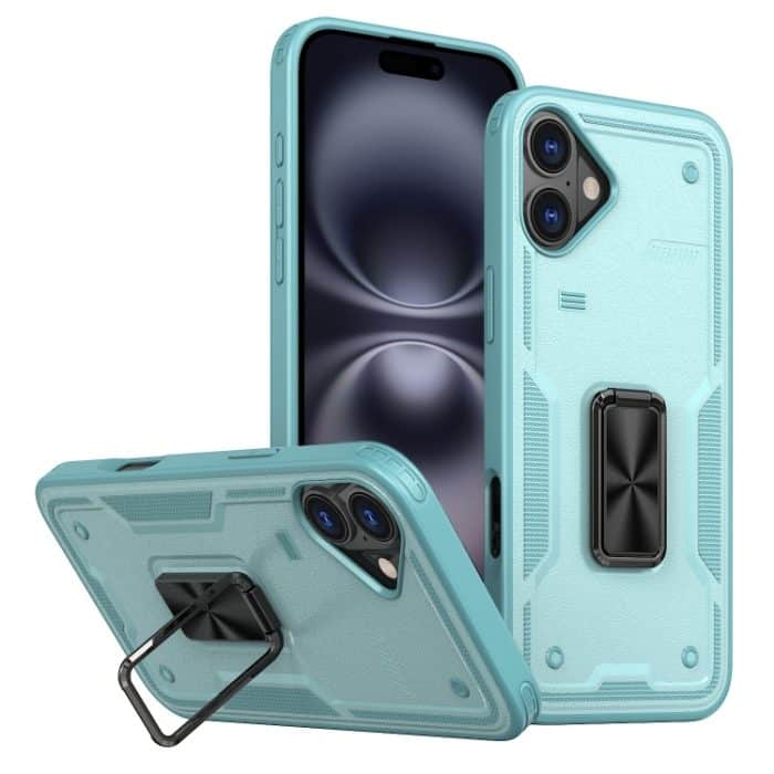 EDA007279016A.jpg Ringhalter PC Hybrid TPU Telefonhülle, For iPhone 16, For iPhone 15 Pro Max, For iPhone 15 Pro – Bild 1