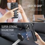 Fierre Shann Ölwachs-Telefonhülle aus Rindsleder mit Halterung auf der Rückseite, For iPhone 12 / 12 Pro, For iPhone 12 Pro Max – Bild 3