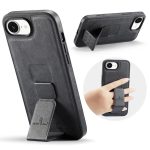 Fierre Shann Ölwachs-Telefonhülle aus Rindsleder mit Halterung auf der Rückseite, For iPhone 16e, For iPhone 16 Pro Max, For iPhone 16 Pro, For iPhone 16 Plus