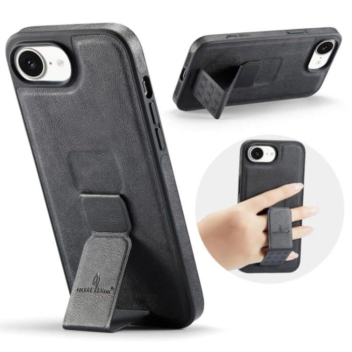 EDA007281318A.jpg Fierre Shann Ölwachs-Telefonhülle aus Rindsleder mit Halterung auf der Rückseite, For iPhone 16e, For iPhone 16 Pro Max, For iPhone 16 Pro, For iPhone 16 Plus – Bild 1