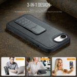 Fierre Shann Ölwachs-Telefonhülle aus Rindsleder mit Halterung auf der Rückseite, For iPhone 16e, For iPhone 16 Pro Max, For iPhone 16 Pro, For iPhone 16 Plus – Bild 2