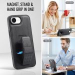 Fierre Shann Ölwachs-Telefonhülle aus Rindsleder mit Halterung auf der Rückseite, For iPhone 16e, For iPhone 16 Pro Max, For iPhone 16 Pro, For iPhone 16 Plus – Bild 4