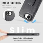 Fierre Shann Ölwachs-Telefonhülle aus Rindsleder mit Halterung auf der Rückseite, For iPhone 16e, For iPhone 16 Pro Max, For iPhone 16 Pro, For iPhone 16 Plus – Bild 5