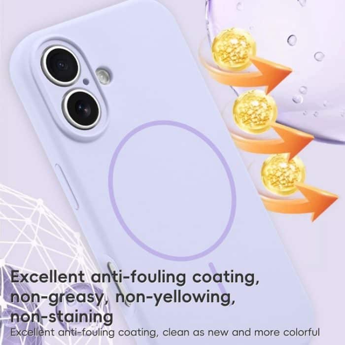 MagSafe-Telefonhülle aus flüssigem Silikon mit feiner Öffnung, For iPhone 16 Pro Max, For iPhone 16 Pro – Bild 3