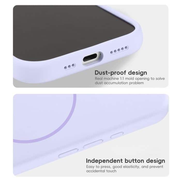 MagSafe-Telefonhülle aus flüssigem Silikon mit feiner Öffnung, For iPhone 13, For iPhone 12 – Bild 5