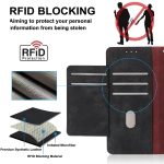 POLA Zweifarbige RFID-Leder-Telefonhülle mit Reißverschluss, For iPhone 13 Pro Max, For iPhone 13 Pro, For iPhone 13, For iPhone 12 / 12 Pro – Bild 7
