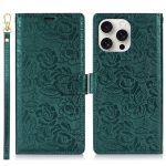 Handyhülle aus Leder mit Pfingstrosen-Blumen-Aufdruck, For iPhone 16 Pro Max, For iPhone 16 Pro, For iPhone 16 Plus, For iPhone 16 – Bild 2