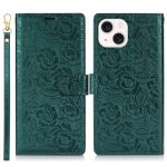 Handyhülle aus Leder mit Pfingstrosen-Blumen-Aufdruck, For iPhone 14 Plus, For iPhone 14 / 13, For iPhone 14 Pro, For iPhone 14 Pro Max – Bild 2