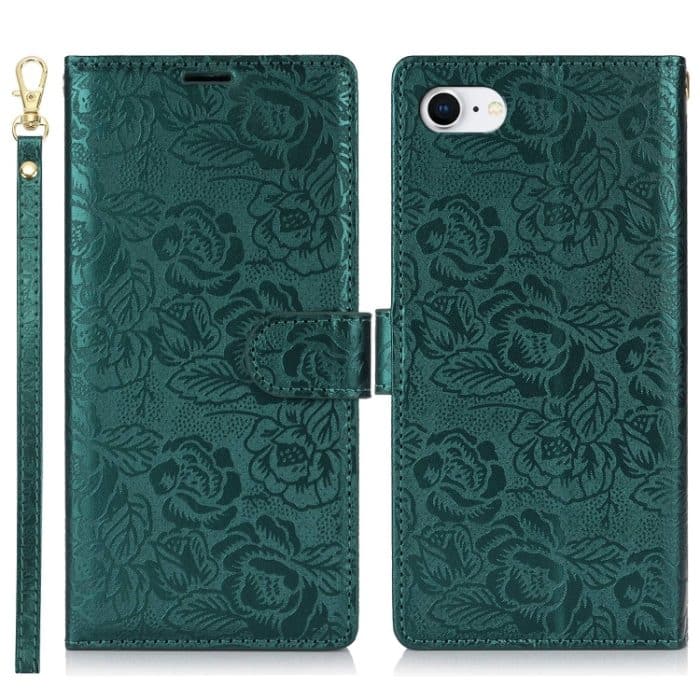 Handyhülle aus Leder mit Pfingstrosen-Blumen-Aufdruck, For iPhone 7 / 8 / SE 2022, For iPhone 13 Pro Max, For iPhone 13 Pro, For iPhone 13 mini – Bild 2