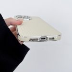 Galvanisierte TPU-Telefonhülle mit silberner Randkörnung, For iPhone 15 Pro Max, For iPhone 15 Pro, For iPhone 15 Plus, For iPhone 15 – Bild 3