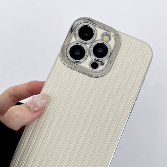 Galvanisierte TPU-Telefonhülle mit silberner Randkörnung, For iPhone 16 Pro Max, For iPhone 16 Pro, For iPhone 16 Plus, For iPhone 16 – Bild 4