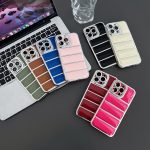 Galvanisierte Eiderdaunen-TPU-Telefonhülle mit silbernem Rand, For iPhone 16 Pro Max, For iPhone 16 Pro, For iPhone 16 Plus – Bild 2