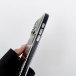 Galvanisierte Eiderdaunen-TPU-Telefonhülle mit silbernem Rand, For iPhone 16, For iPhone 15 Pro Max, For iPhone 15 Pro – Bild 4