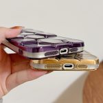 Galvanische Lasergravur 3D Honeycomb Glitter TPU Handyhülle, For iPhone 13, For iPhone 12, For iPhone 12 Pro Max, For iPhone 12 Pro – Bild 5