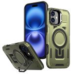 Shield Hollow Frame Halter MagSafe Telefonhülle, For iPhone 16, For iPhone 15 Pro Max, For iPhone 15 Pro