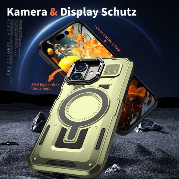 Shield Hollow Frame Halter MagSafe Telefonhülle, For iPhone 16, For iPhone 15 Pro Max, For iPhone 15 Pro – Bild 2