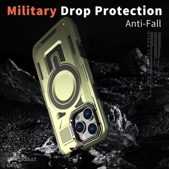 Shield Hollow Frame Halter MagSafe Telefonhülle, For iPhone 15 Plus, For iPhone 15, For iPhone 14 Plus – Bild 5