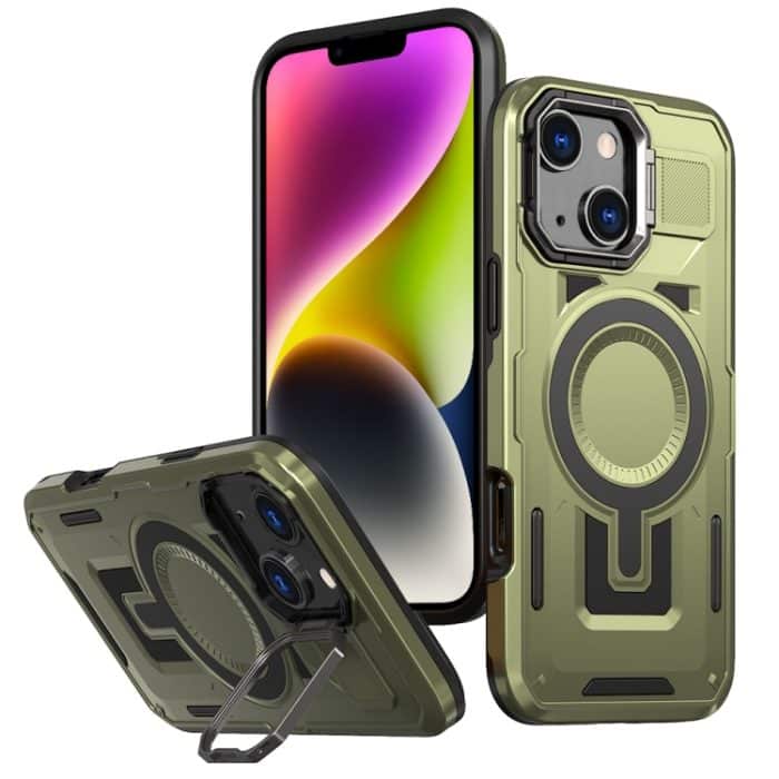 Shield Hollow Frame Halter MagSafe Telefonhülle, For iPhone 14, For iPhone 14 Pro, For iPhone 13 Pro Max – Bild 1